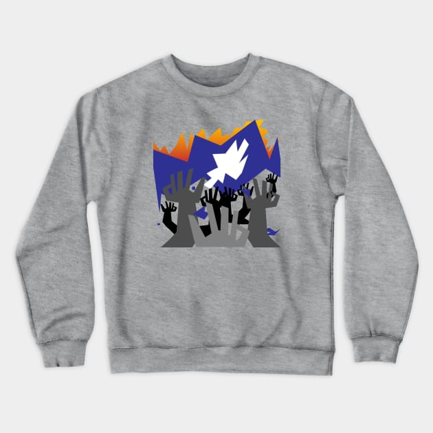 The sky is falling Crewneck Sweatshirt by bluehair